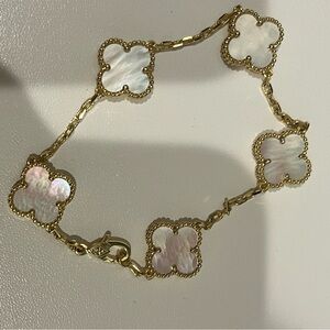 Clover set - bracelet, necklace, earrings